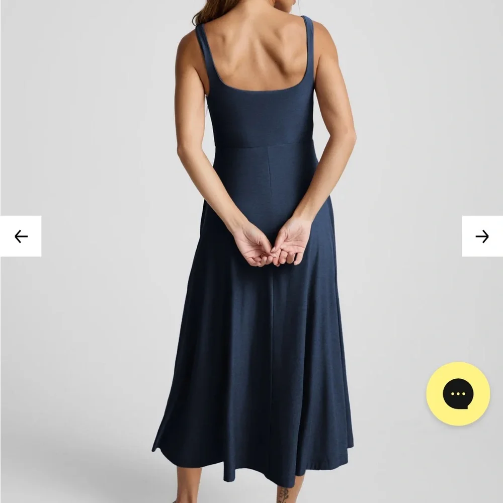 Beyond Yoga Featherweight At The Ready Square Neck Midi Dress - Picture 4 of 13